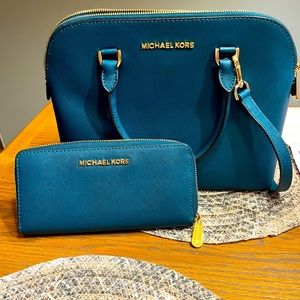 Michael Kors handbag with matching wallet